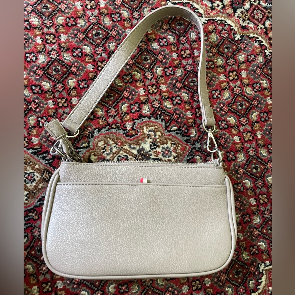 NWOT - Classic Taupe Vegan Shoulder Bag